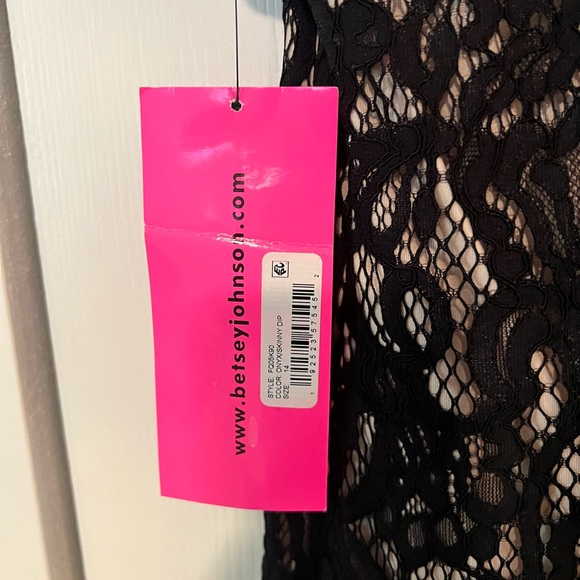 Betsey Johnson Lace Cocktail Black Dress - Picture 8 of 8
